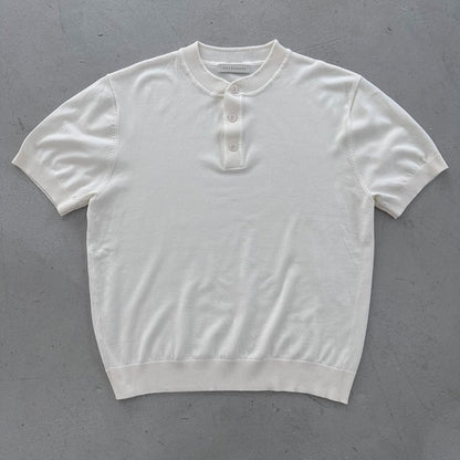 Lyocell 3-Button Henley Knit