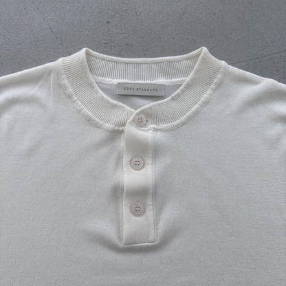 Lyocell 3-Button Henley Knit