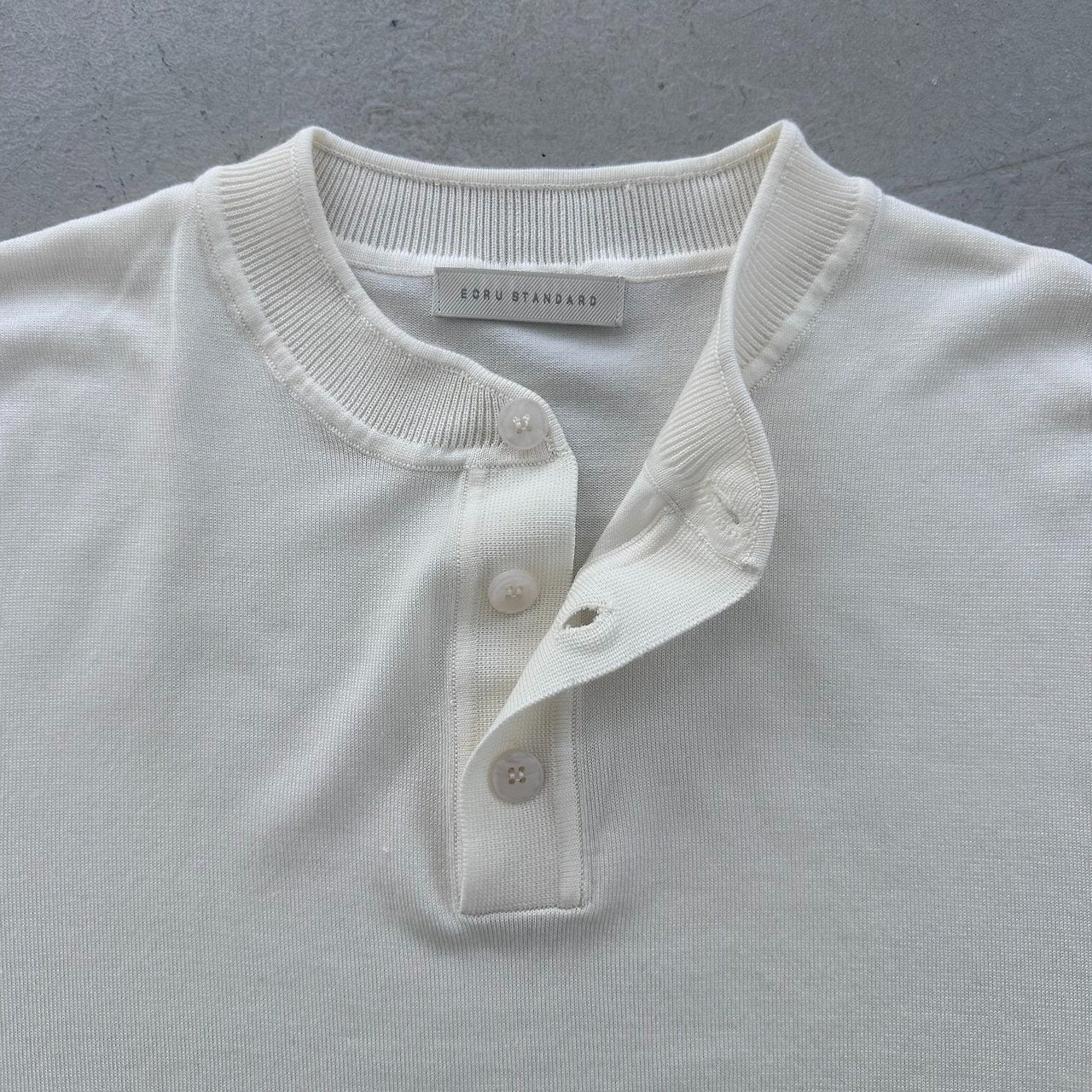 Lyocell 3-Button Henley Knit