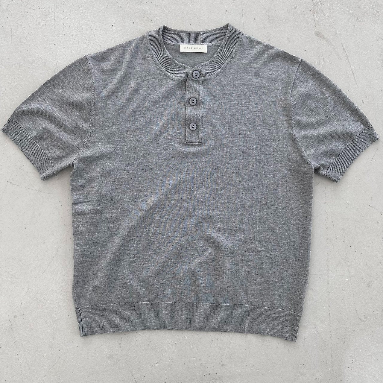 Lyocell 3-Button Henley Knit