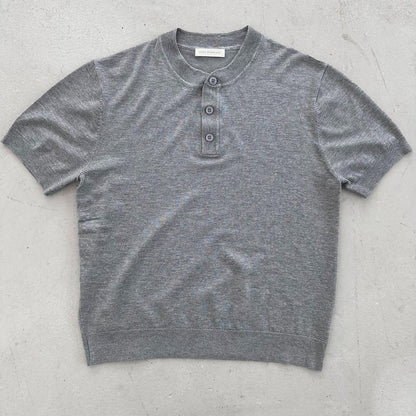 Lyocell 3-Button Henley Knit