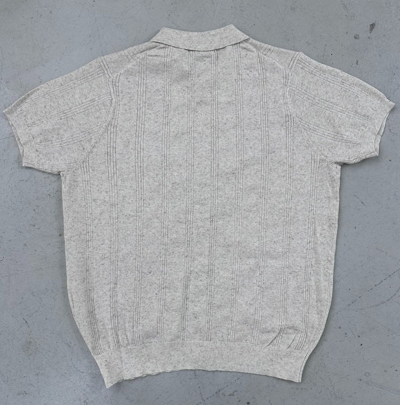Linen Touch Half Sleeve Collar Cardigan