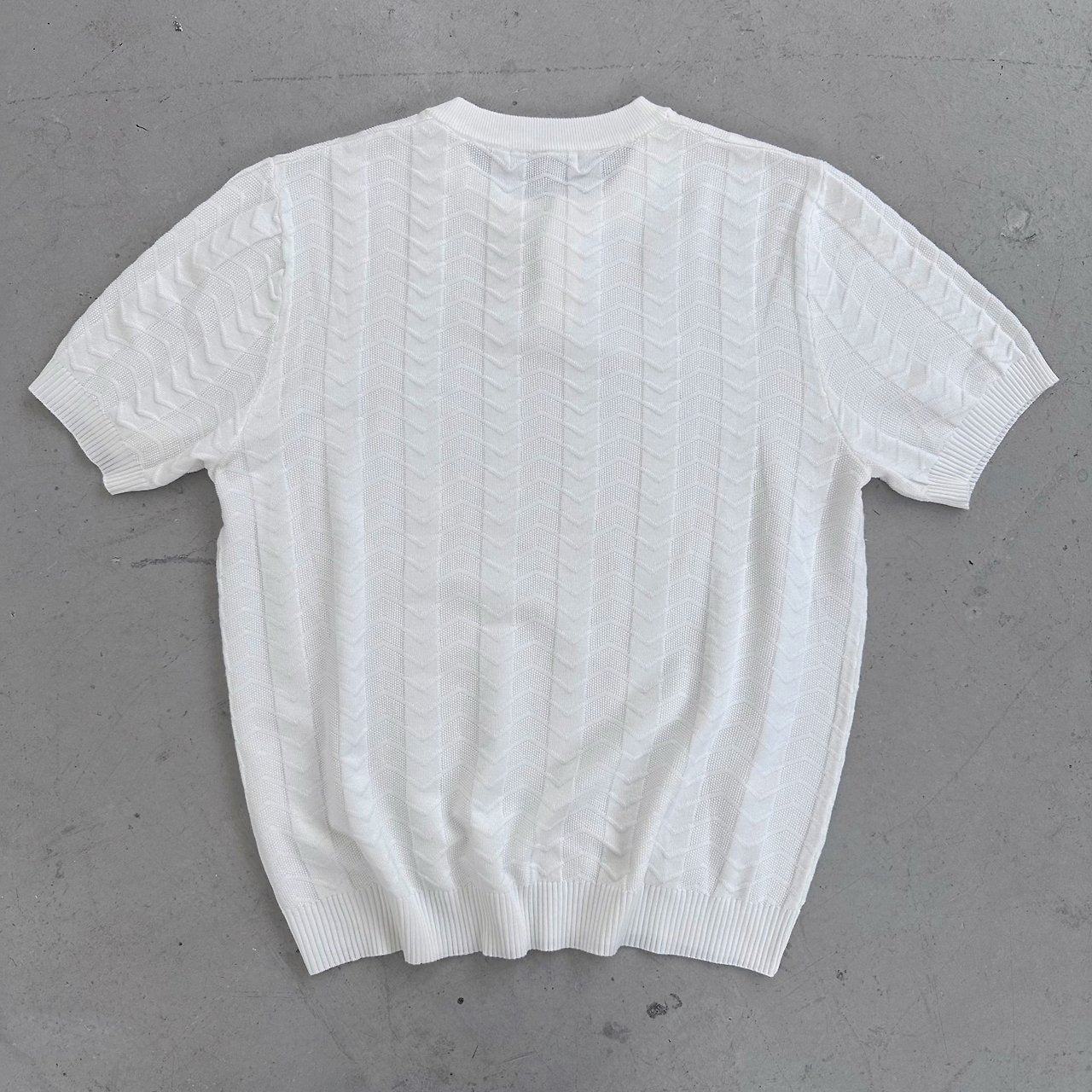 Chevron One Button Henley Knit