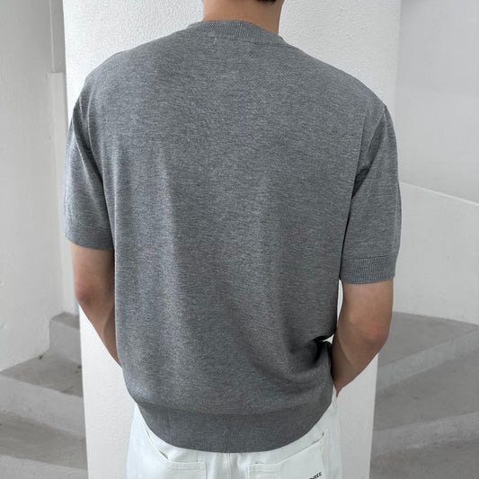 Lyocell 3-Button Henley Knit