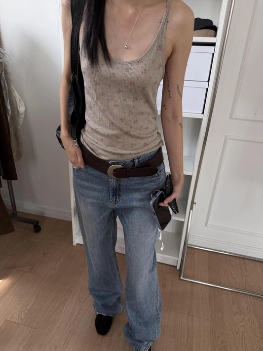 Flower Ribbed Sleeve
