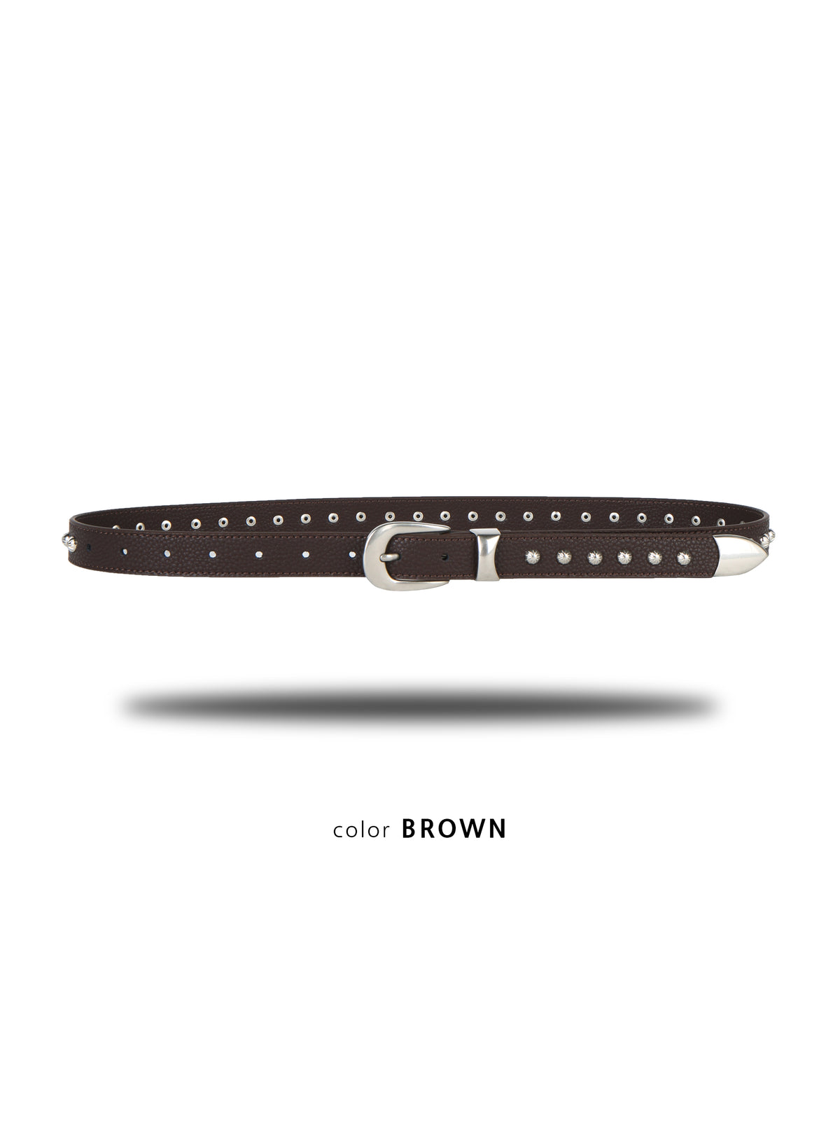 JackPot Studded Grommet Belt BROWN 1