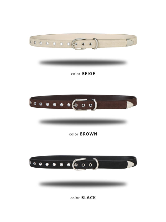 JackPot Suede Eyelet Belt detail 1