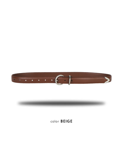 JackPot Horseshoe Buckle Belt BEIGE 1