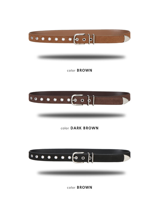 JackPot Suede Horseshoe Belt detail 1