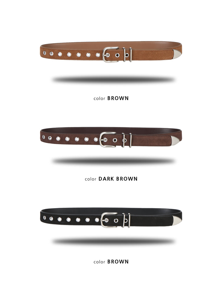 Suede Horseshoe Belt