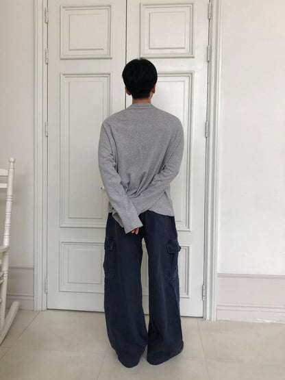 Soft Raglan Long Sleeve GRAY back