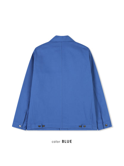 サファリワークジャケット BLUE 背面