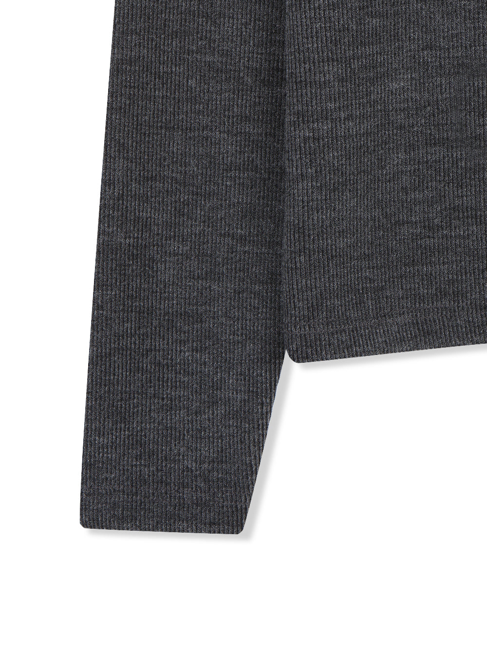 Star Stud V-Neck Ribbed Knit 袖口・裾ディテール