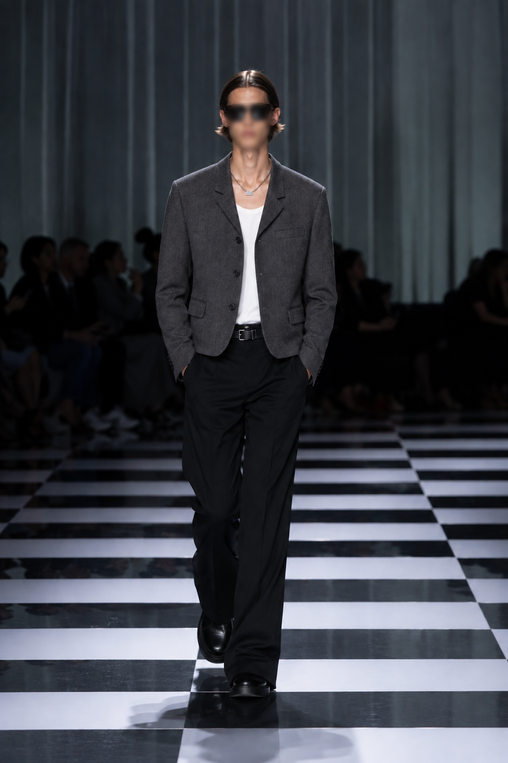 Lloyd Button Jacket モデル着用 CHARCOAL