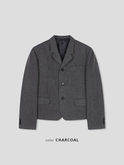 Lloyd Button Jacket CHARCOAL