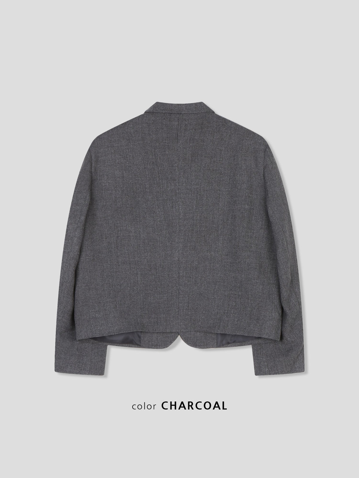 Lloyd Button Jacket CHARCOAL back