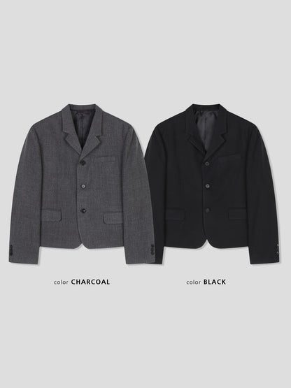 Lloyd Button Jacket CHARCOAL BLACK