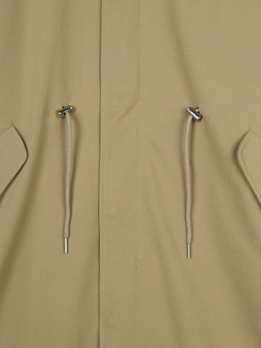 Log Field Hooded Coat drawcord
