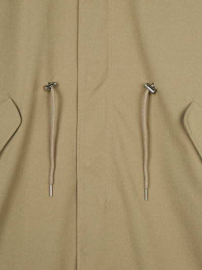 Log Field Hooded Coat drawcord