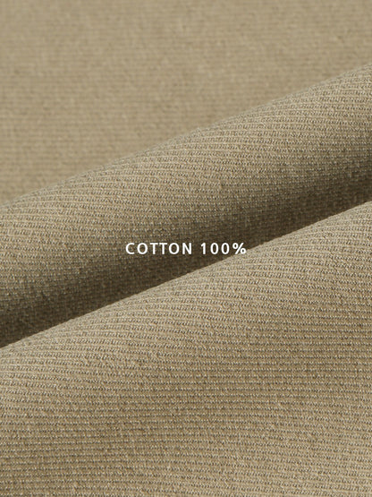 Log Field Hooded Coat fabric