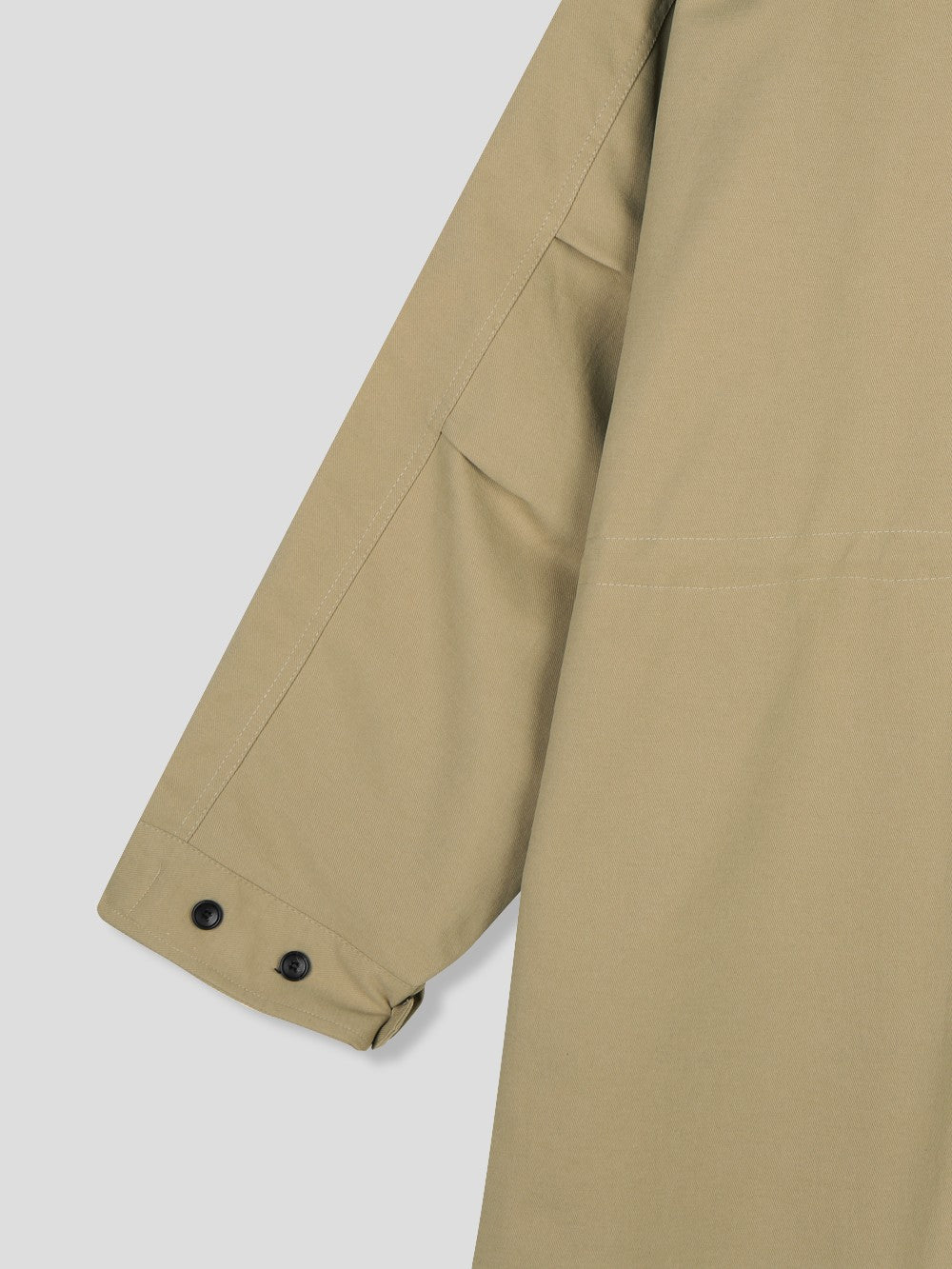 Log Field Hooded Coat sleeve cuff