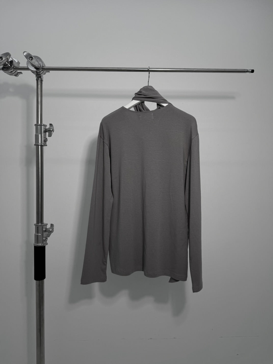 Scarf Neck Cutout Long Sleeve Top