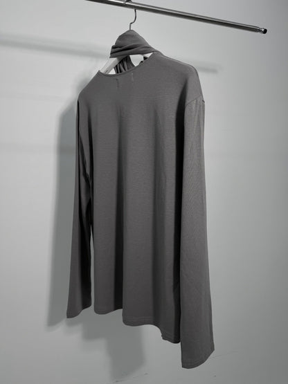 Scarf Neck Cutout Long Sleeve Top