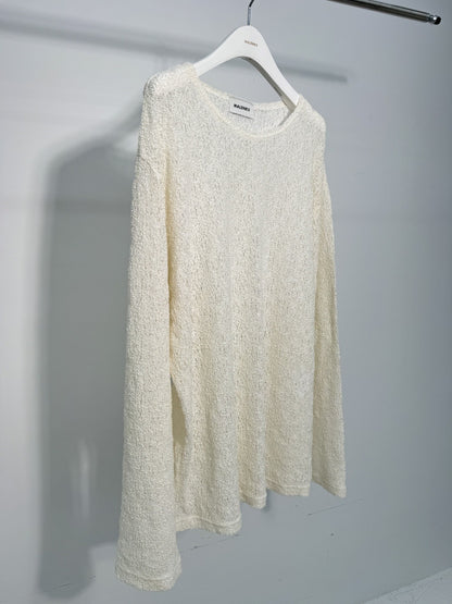 Open Weave Loose Knit Long Sleeve Top