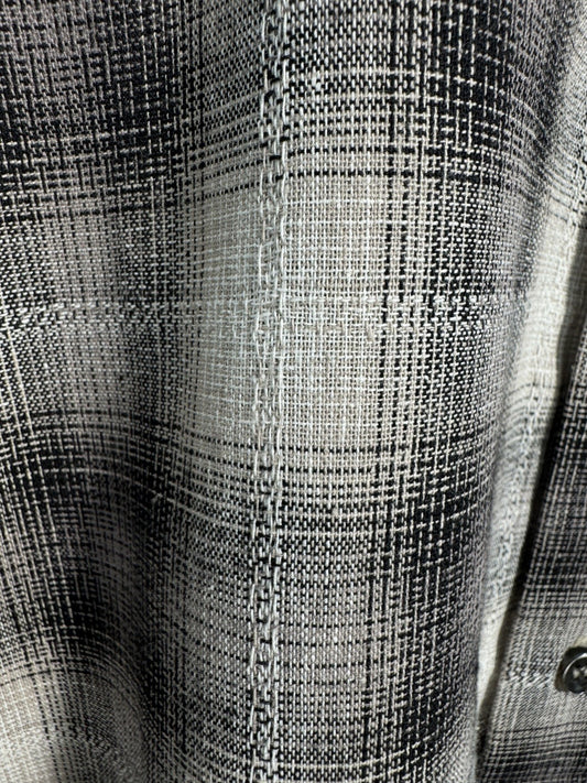 Ombre Check Roll-Up Sleeve Shirt
