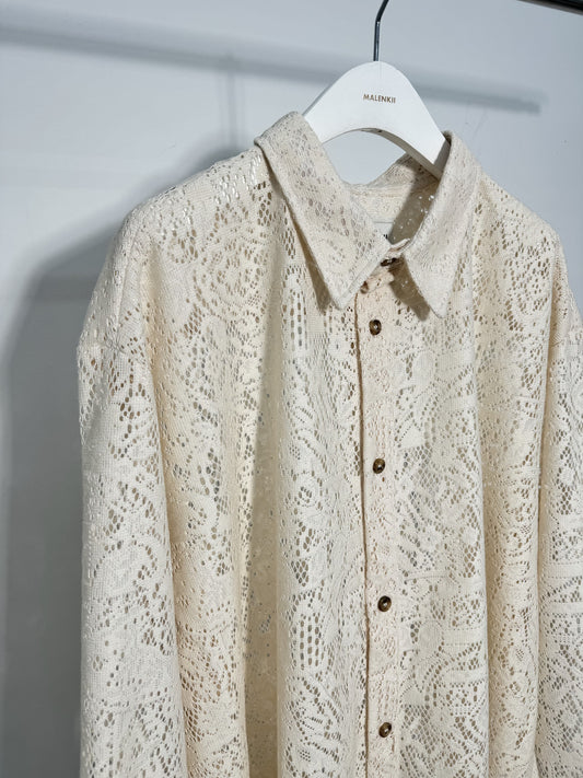 Lace Oversized Shirt