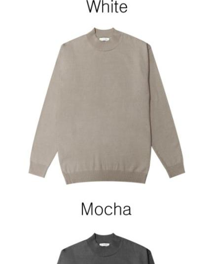 クリーンハーフポロニット MOCHA