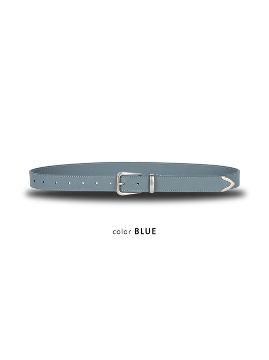 Pebbled Tip Belt BLUE