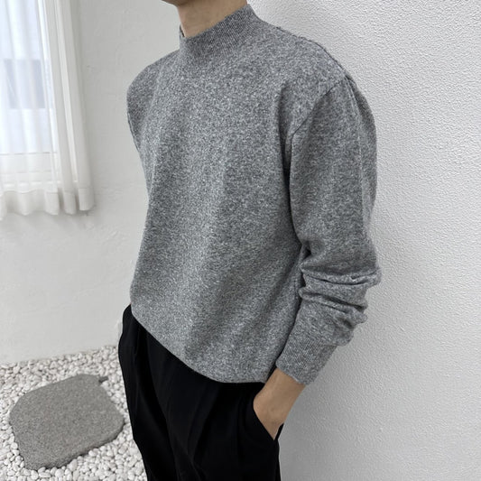 Wool Yono Half Polo OATMEAL 2