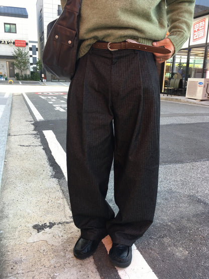 Herringbone Wide Slacks