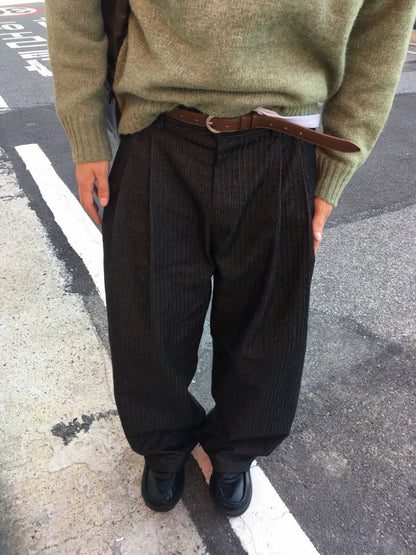 Herringbone Wide Slacks
