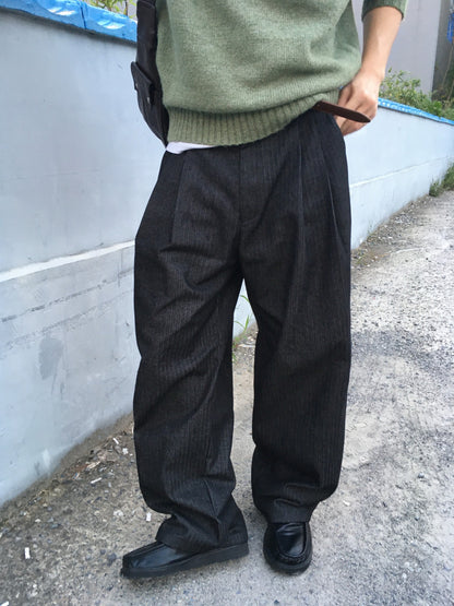 Herringbone Wide Slacks