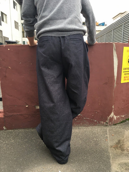 Herringbone Wide Slacks