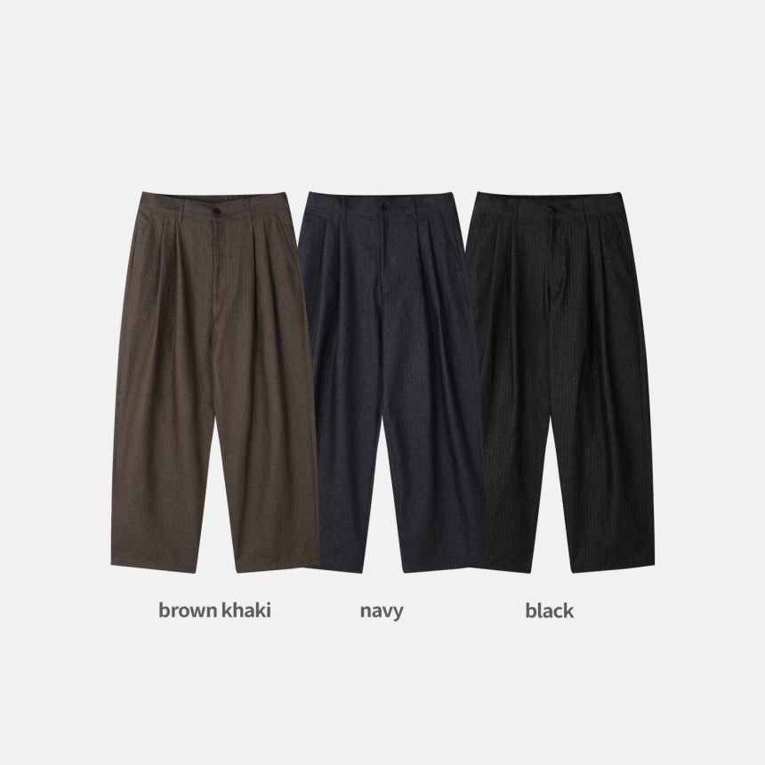 Herringbone Wide-Leg Trousers