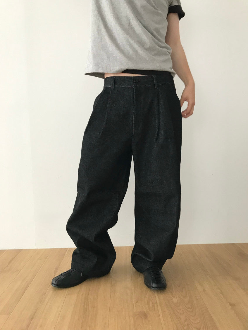 Denim Wide Slacks