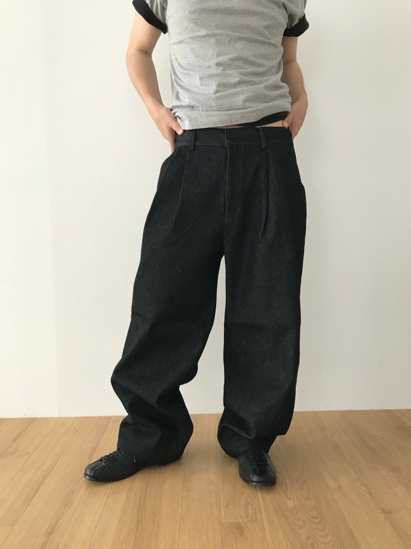 Denim Wide Slacks