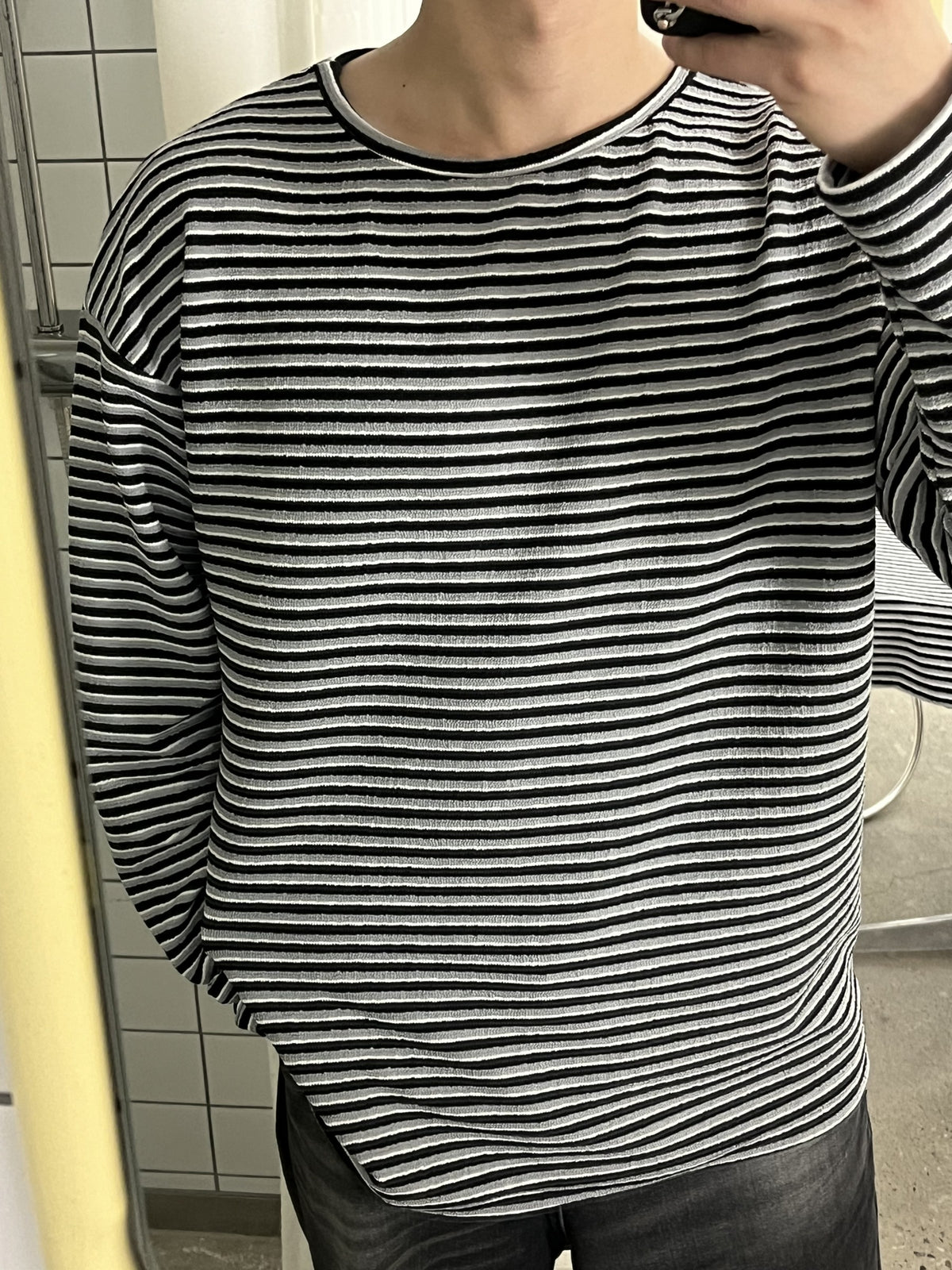 Cookie Boat Neck Long Sleeve Tee