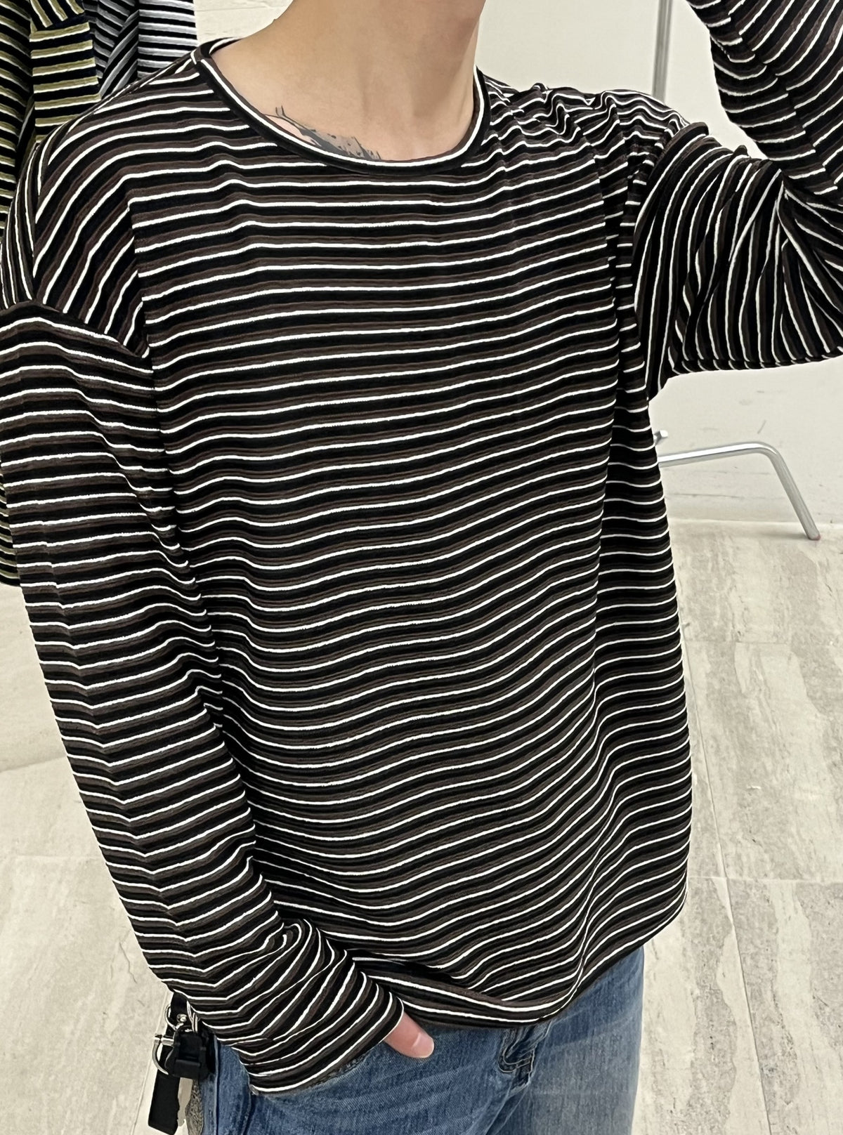 Cookie Boat Neck Long Sleeve Tee