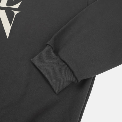 THE DEN Logo Contrast Neck Sweatshirt