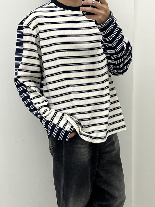 Mix Stripe Long Sleeve Tee