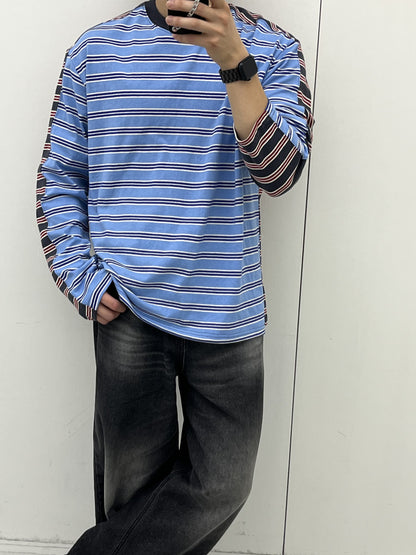 Mix Stripe Long Sleeve Tee
