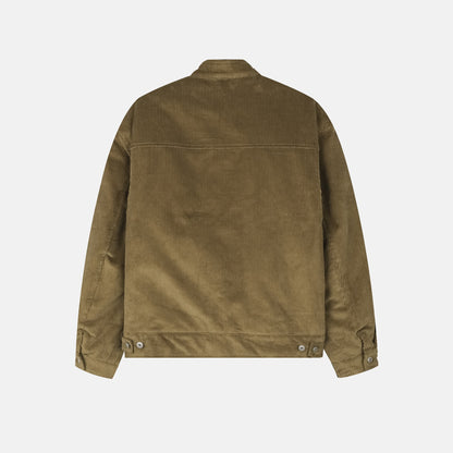 Corduroy Stand Collar Zip Blouson