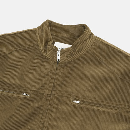 Corduroy Stand Collar Zip Blouson