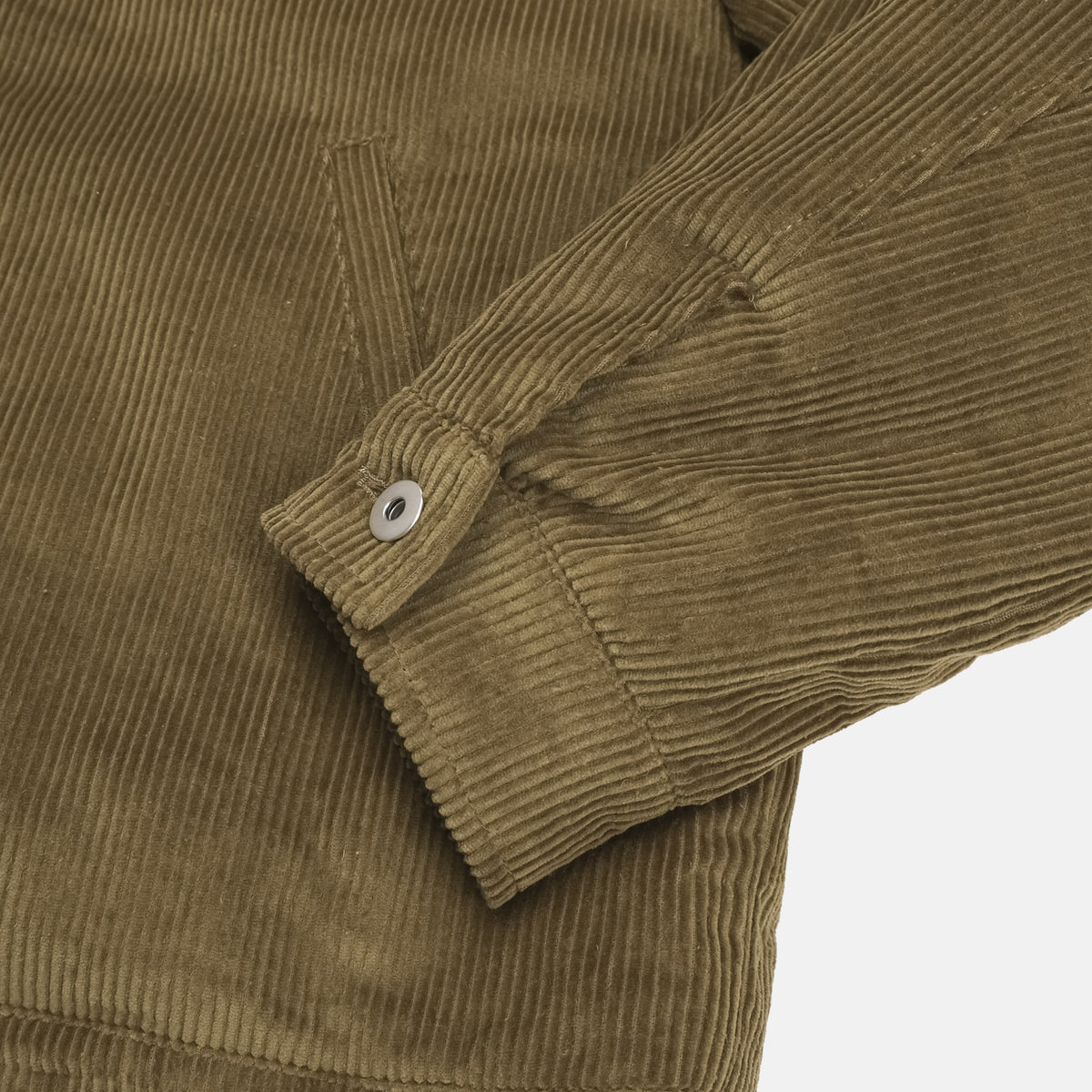 Corduroy Stand Collar Zip Blouson