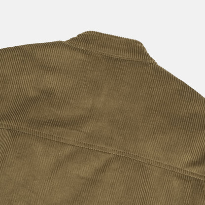 Corduroy Stand Collar Zip Blouson