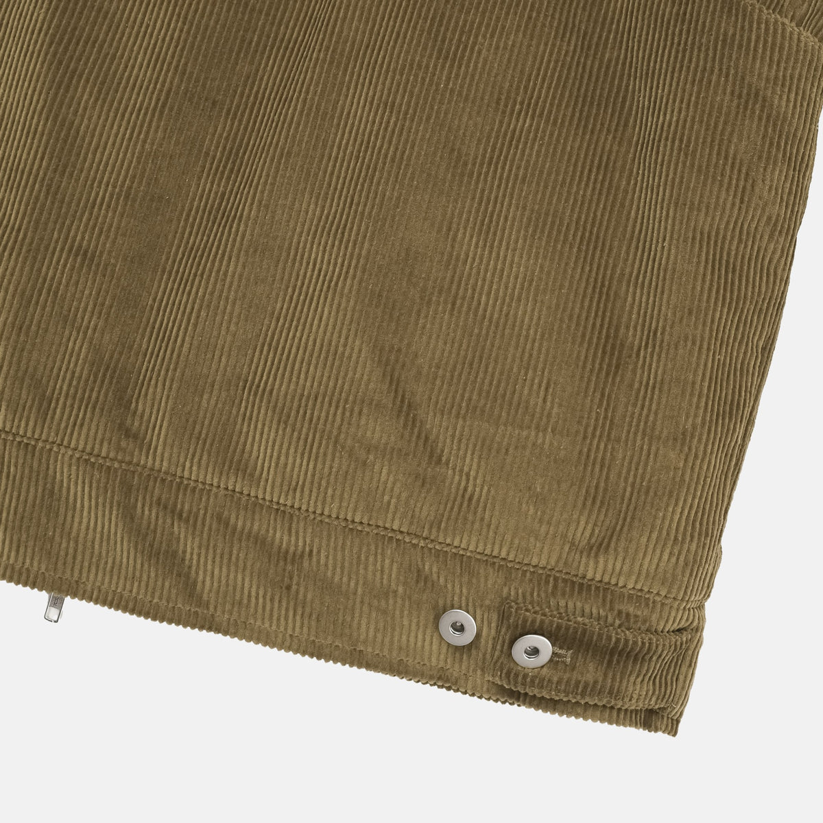 Corduroy Stand Collar Zip Blouson